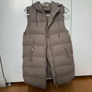 Zara Long Puffer Vest